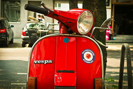 red motor scooter thumbnail