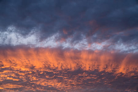cloudy sky during golden hour thumbnail