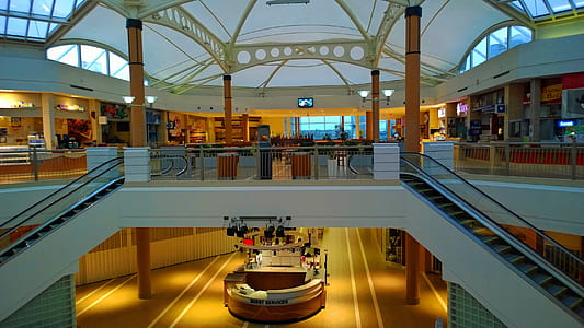 white and brown building interior thumbnail