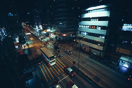 white and red sedan photo during night time thumbnail