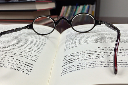eyeglasses with black frame thumbnail