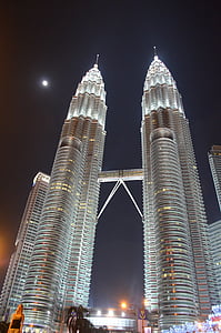 Petronas Tower, Malaysia at nighttime thumbnail
