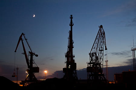 cranes on construction site thumbnail