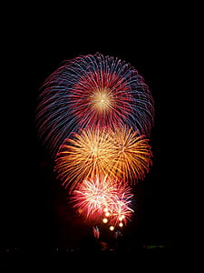 assorted color of fireworks during nighttime thumbnail