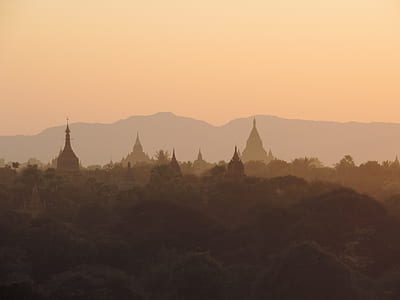 silhouette photo of temples thumbnail