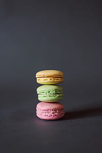 stack of three French macarons thumbnail