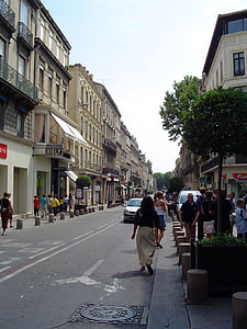 Rue de la République, the city's central boulevard in Avignon, France thumbnail