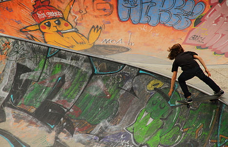 person riding on skateboard thumbnail