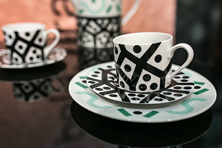Collection of fancy tea cups thumbnail