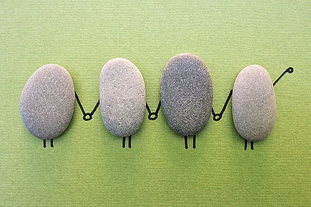 closeup photo of four gray stones thumbnail