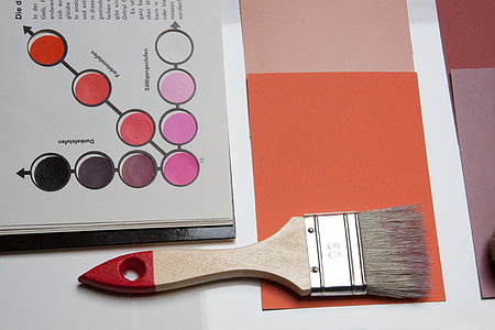 brown and red handled paint brush thumbnail