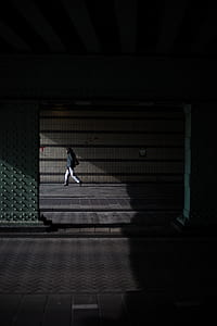 person walking at the road thumbnail