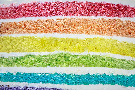 Rainbow Birthday Cake Photo thumbnail