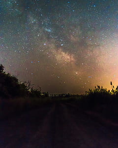 road way during nighttime thumbnail