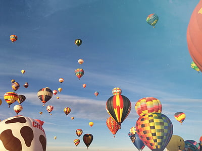 hot air balloons on sky during daytime thumbnail