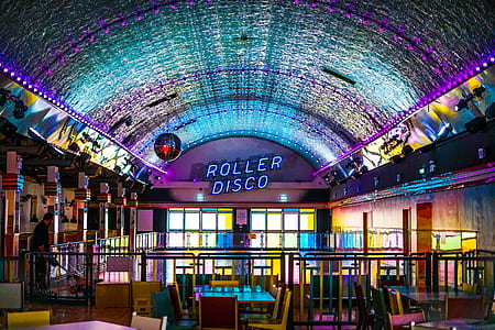 tables and chairs inside Roller disco thumbnail