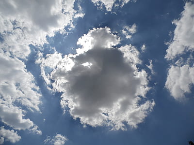 white and blue cloudy sky thumbnail