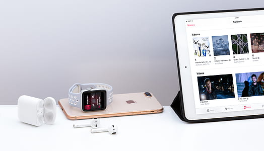 white smartwatch near iPad mini thumbnail