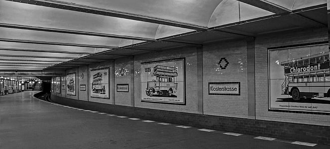 grayscale photography of hallway thumbnail