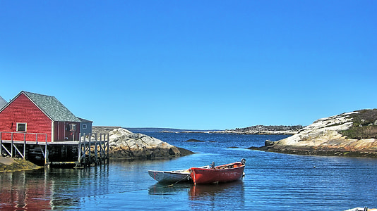 photo of red and white boats on blue body of water during daytime thumbnail
