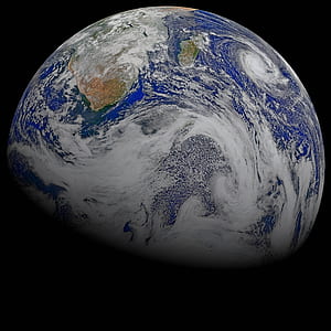 satellite photography of planet earth photo thumbnail