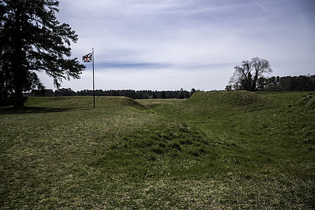 Trenches and Earthen Works at the British Position at Yorktown, Virginia thumbnail