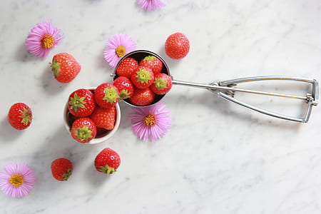 bunch of strawberries inside scoop thumbnail