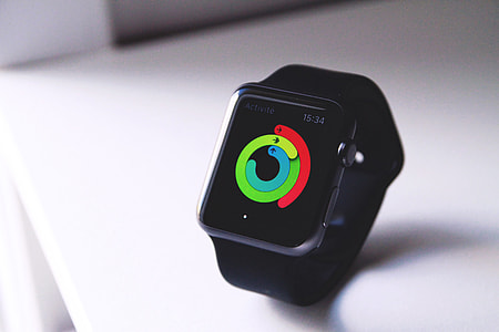 Closeup shot of the Apple Watch thumbnail