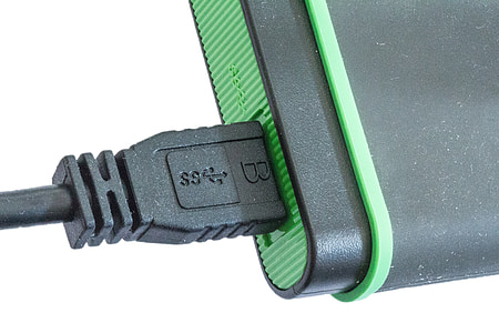 black power bank plugged in thumbnail