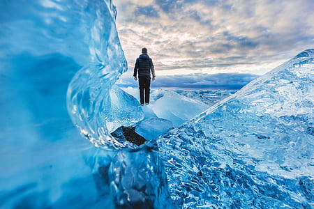 man standing on gray surface thumbnail