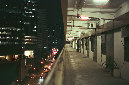 high-rise buildings at nighttime thumbnail