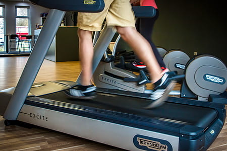 person ride on Excite treadmill thumbnail