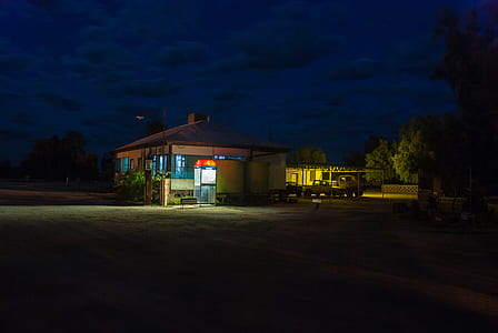 house near tree at blue hour thumbnail