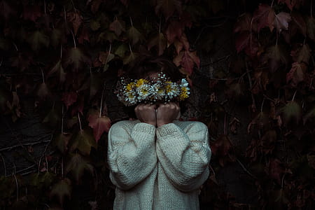 Woman Covered With Flowers thumbnail