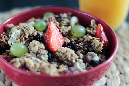 cooked food with strawberry and beans thumbnail