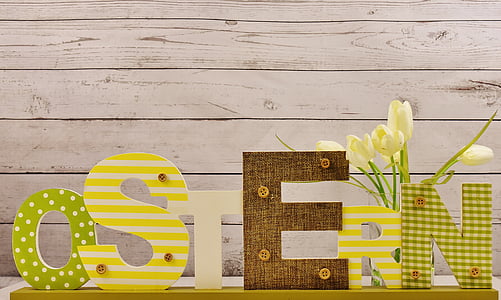 yellow and brown freestanding letters thumbnail