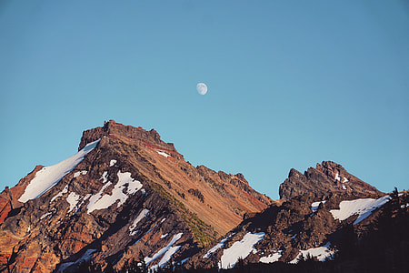 mountain under full moon thumbnail