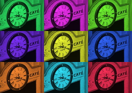 round analog clock at 10:20 collage thumbnail