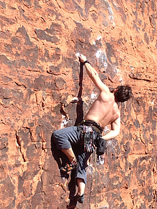 rock, climb, man, mountain, sport, extreme thumbnail
