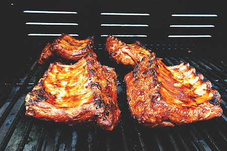 Space ribs on BBQ thumbnail