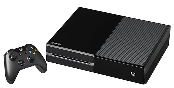 black Xbox One console with wireless controller thumbnail