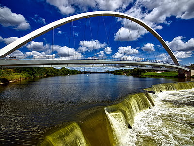 white bridge under blue sky during daytime thumbnail
