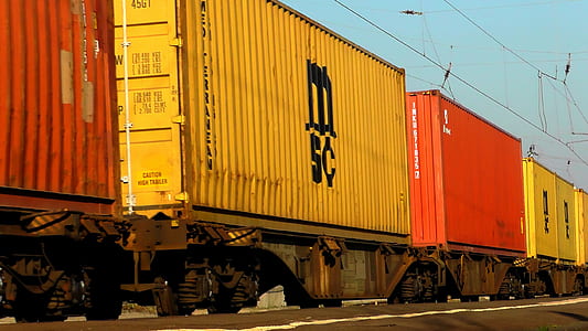 yellow and red shipping containers thumbnail