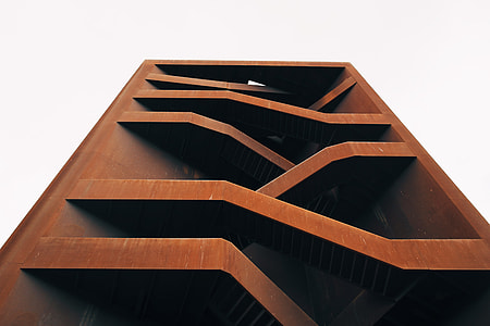 low-angle photography of brown wooden shelf thumbnail