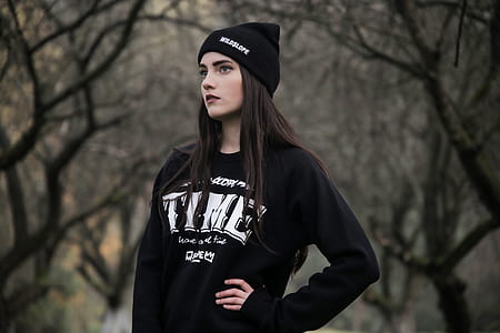 black-and-white, fashion, person, woman thumbnail