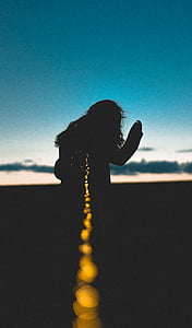 backlit, blur, horizon, landscape, light thumbnail