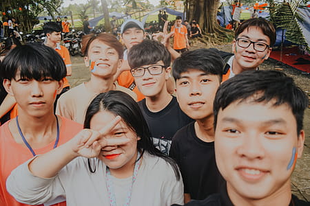 Men and Woman Having Groupie Photo thumbnail