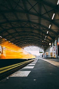 time lapse photography of subway train thumbnail