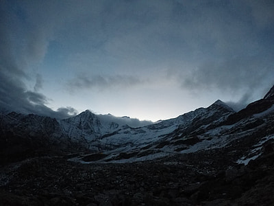 photo, mountain, white, snows, sky, cloud thumbnail