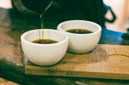 two white ceramic tea cups thumbnail